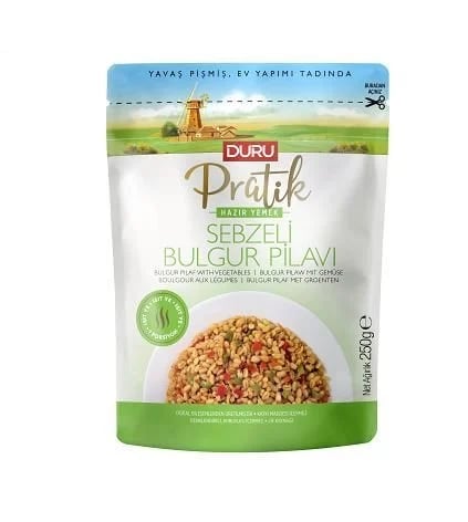 Duru Pratik 250gr Sebzeli Bulgur Pilavı