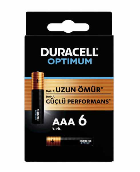 Duracell Pil Optimum İnce Kalem 6'lı AAA