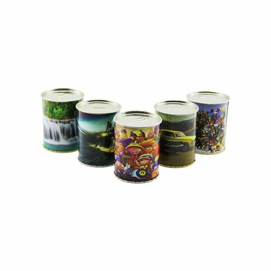 İnura Global Küçük Boy Metal Kumbara Resimli