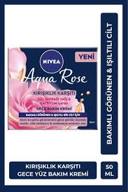 Nivea Aqua Rose Kırışıklık Karşıtı Gece Yüz Bakım Kremi 50ml