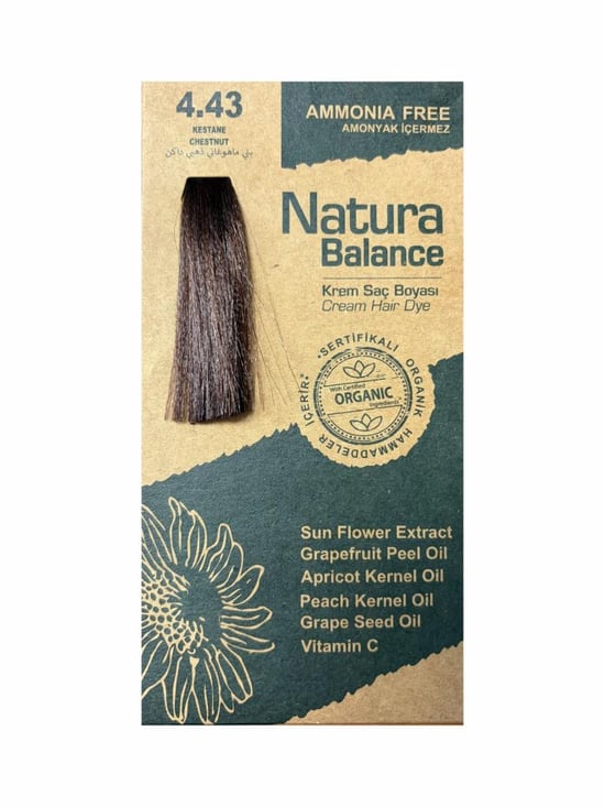 Natura Balance Saç Boyası 4.43 Kestane