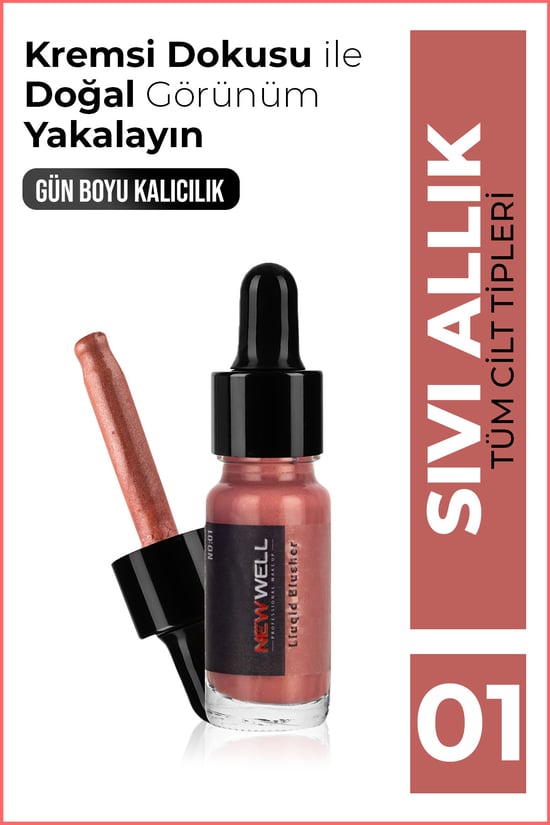 New Well Sıvı Allık (sedefli) No:01