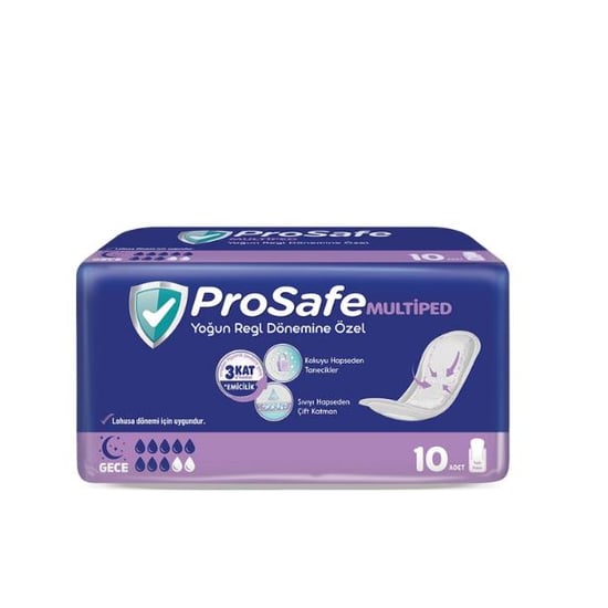 Prosafe Multiped Yoğun Regl Dönemine Özel Medium 10 Lu