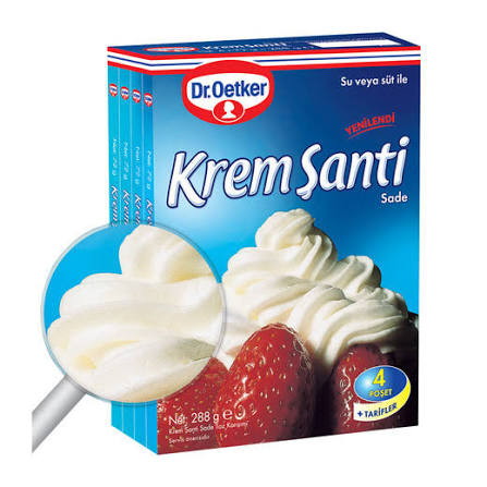 Dr. Oetker Krem Santı Sade 288gr Kutu