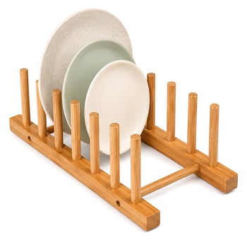 Yakut-12962 ( 2pcs ) ( Bambu & Ahşap ) Tezgah Üstü Tabaklık & Bulaşıklık
