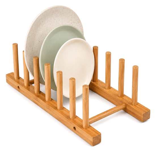 Yakut-12962 ( 2pcs ) ( Bambu & Ahşap ) Tezgah Üstü Tabaklık & Bulaşıklık