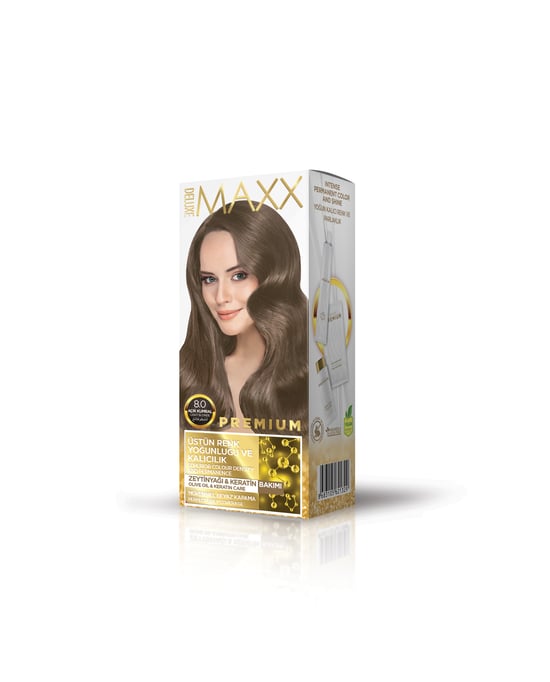 Maxx Deluxe Premium Yarı Kit Set Boya 8.0 Açık Kumral