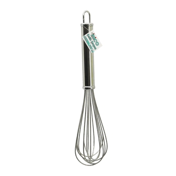 İ22-063 ( 30cm ) ( Lüx & Kalın ) ( Krom Saplı ) Çelik Metal Çırpıcı ( Çırpıcı: 16.5cm + Sap: 13.5cm )