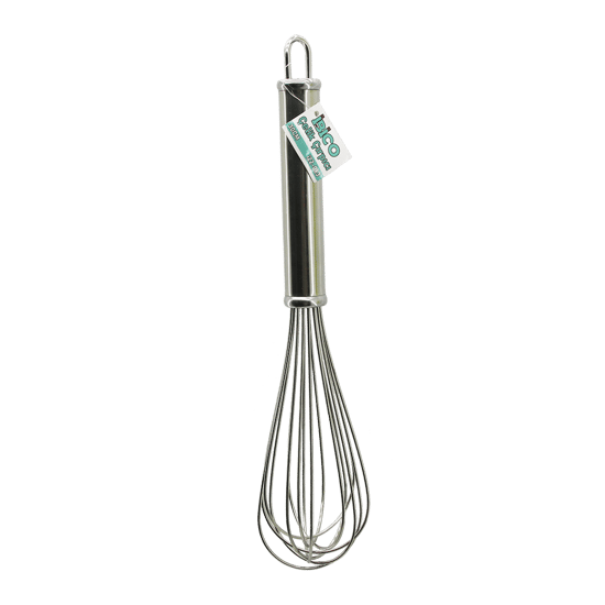 İ22-063 ( 30cm ) ( Lüx & Kalın ) ( Krom Saplı ) Çelik Metal Çırpıcı ( Çırpıcı: 16.5cm + Sap: 13.5cm )