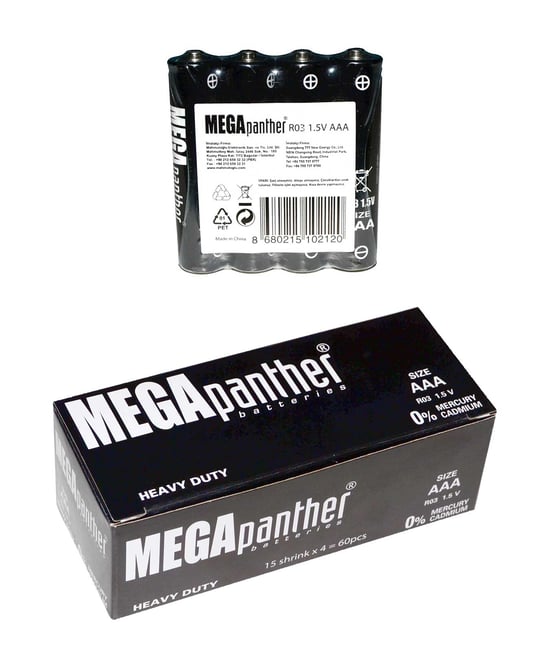 Mega Panther Aaa Pil 4 X 15'li Paket İnce Kalem