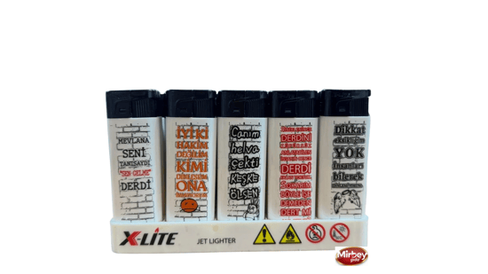 X-lite Baskılı Resimli Figürlü Çakmak *50 Pcs