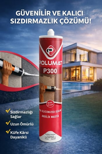 Polumat Akrilik Silikon Beyaz 500 Gr.