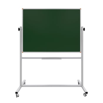 Emaye Yüzey 360° Dönerli Mobil Yazı Tahtası 90x120cm Yeşil