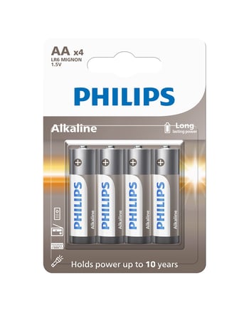Philips Alkalin Aa Kalem Pil Lr6a4b/10