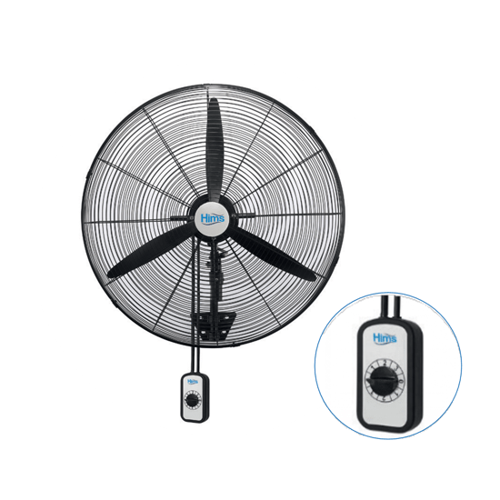 Hims 65cm (26inç) Sanayi Tipi Duvar Tipi Kablolu Anahtarlı Vantilatör 190w Hef-da650
