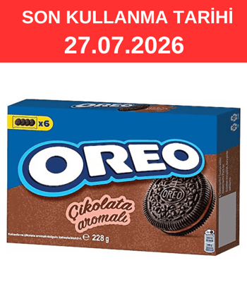 Oreo 228 Gr Çikolata Aromalı Bisküvi