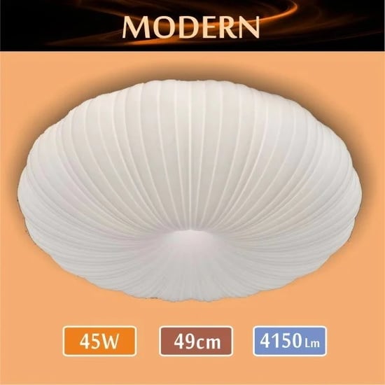 Erbay Sıva Üstü Led Panel Yuvarlak 45 Watt-Modern Desenli-Beyaz-Günışığı