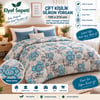 Elyaf Sepeti 5’li Toptan Çift Kişilik Silikon Yorgan 195x215 Cm – Mavi Çiçekli