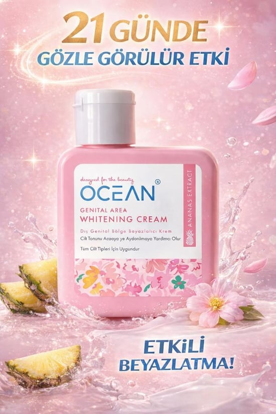 Ocean Dış Genital Bölge Beyazlatıcı Krem Tüm Ciltler 120 Ml Obeycrem