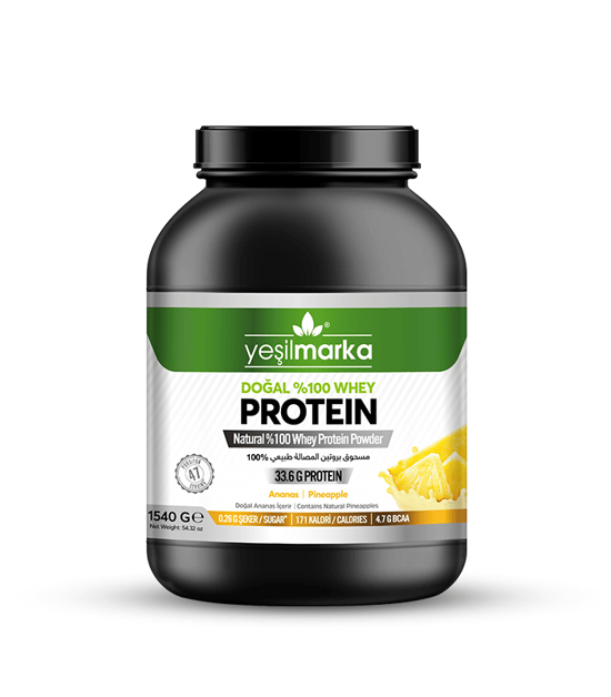 Yeşilmarka Doğal Whey Protein Tozu 748gr Ananas