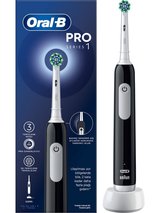 Oral-b Pro1 D305 Siyah Şarjlı Diş Fırçası