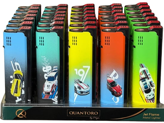 Quantoro Jet Çakmak Metal Gövdeli Figürlü*35