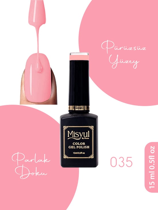 Misyul Uv Led Kalıcı Oje Nail Art 15 Ml 035