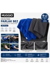 Molto 50x70 Mikrofiber Parlak Bez 4'lü Avantaj Seti | Oto Kurulama & Temizlik Bezi, Süper Emici, İz