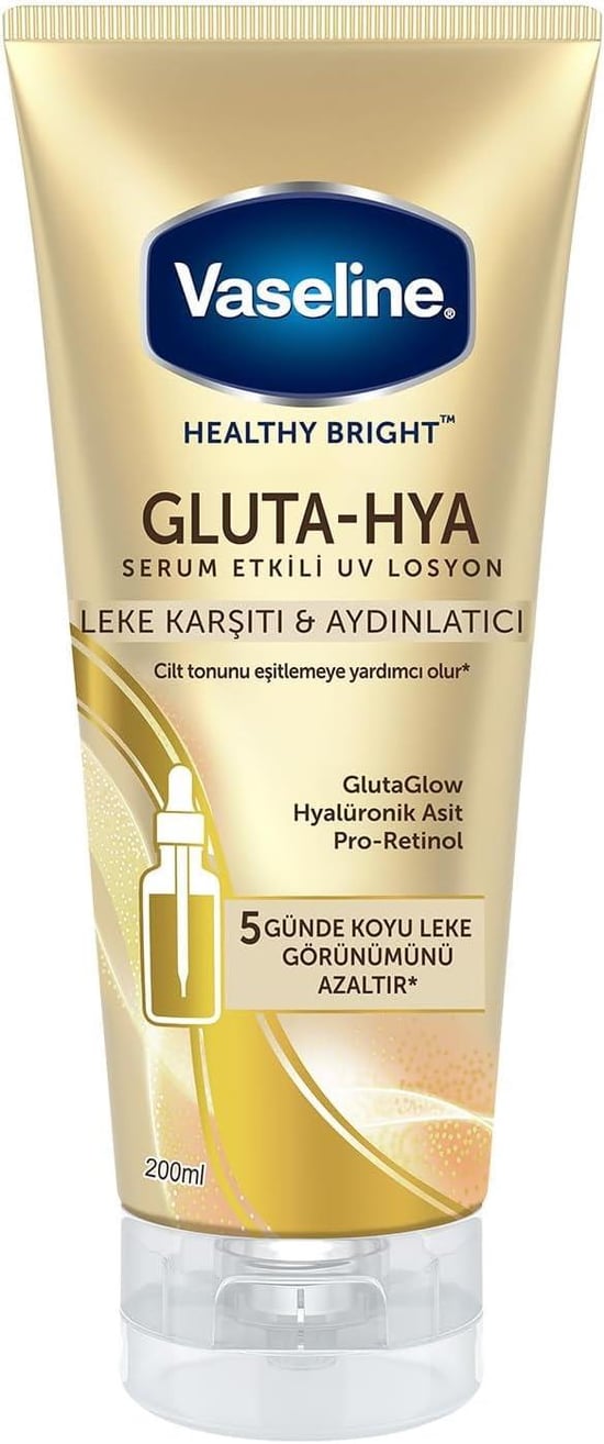 Vaseline Gluta-Hya Leke Karşıtı ve Aydınlatıcı Serum Etkili Uv Losyon 200 ml