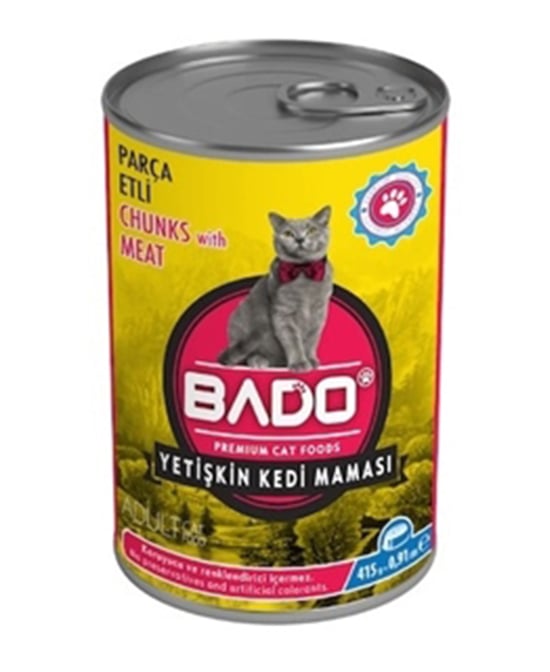 Bado Yetişkin Yaş Kedi Maması 415 Gr Etli