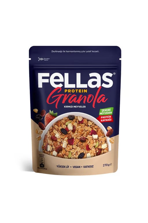 Fellas Protein Granola - Kırmızı Meyveler 270g