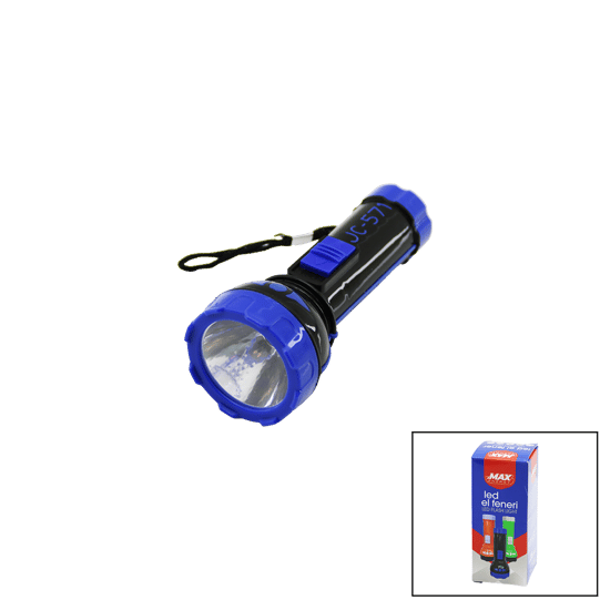 Zmax Energy Max-3149 ( Pilli ) ( Mini=11.2cm ) Led El Feneri ( 75lümen ) ( Output: 1.5v ) ( Renkli Plastik )