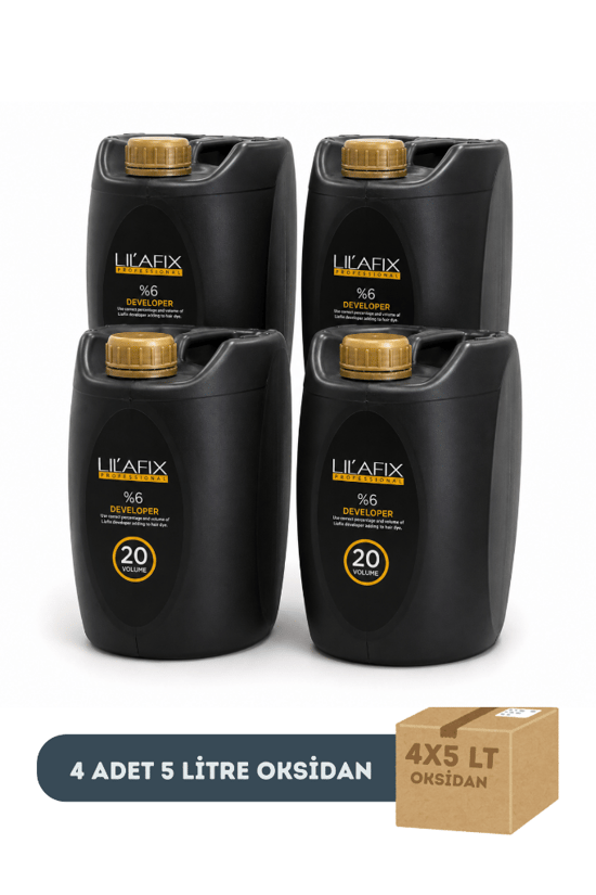 Lilafix Oksidan Peroksit 20 Volüm 5000 Ml X 4 Adet (1 Koli)