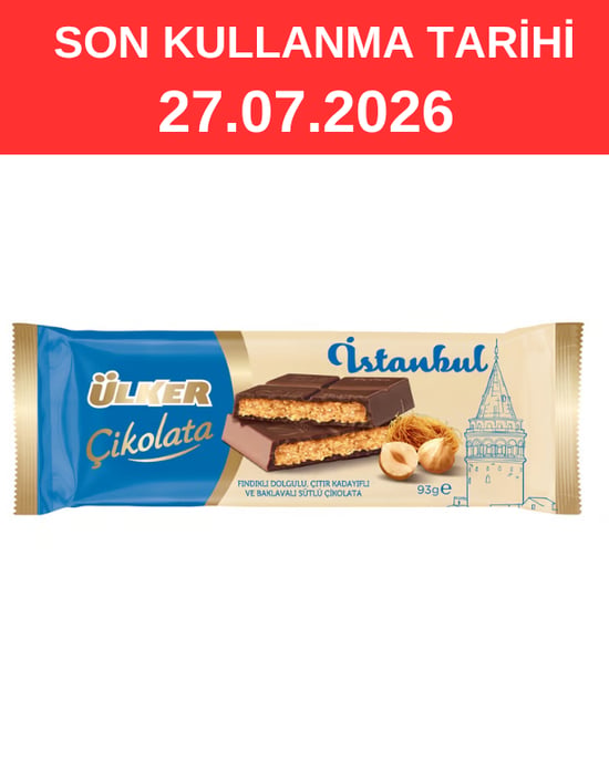 Ülker İstanbul Çikolatası 93 Gr
