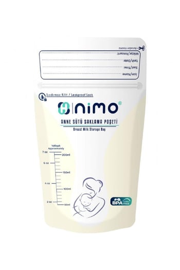 Nimo Sterilize 20li Anne Sütü Saklama Poşeti