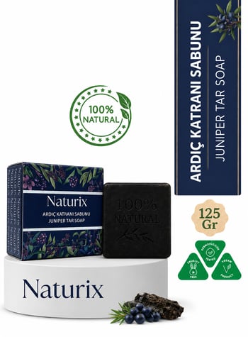 Ardıç Katranı Sabunu 125 Gr | Arındırıcı, Ferahlatıcı ve Günlük Cilt Bakım Sabunu