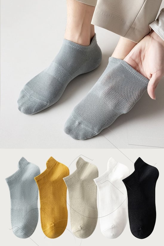 BGK Unisex Spor Patik Renkli 5'li 41-45