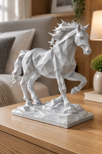 Gücün Sembolü – At Figürlü Dekoratif Biblo Gümüş