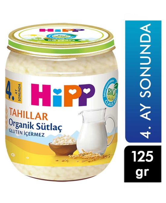 Hipp Organik Sütlaç 125 G 4. Ay Sonunda