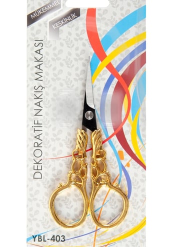 Nakış Makası Dekoratif Altın Kanat Ybl-403 Model 17