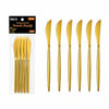 İnura Global İbico İ22-441 ( 6pcs ) ( Gold ) Yemek Bıçak Seti ( 21cm )