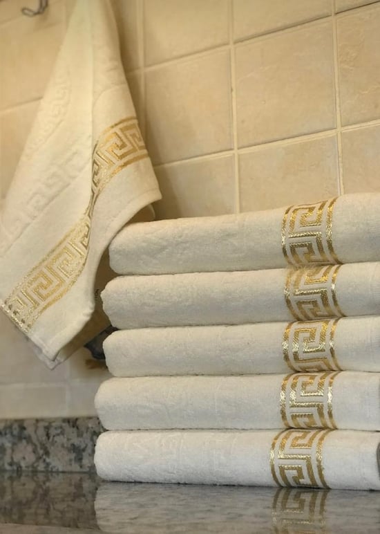 Shal Home %100 Pamuk 12'li 30 x 50 cm Misafir El & Yüz Havlu Seti