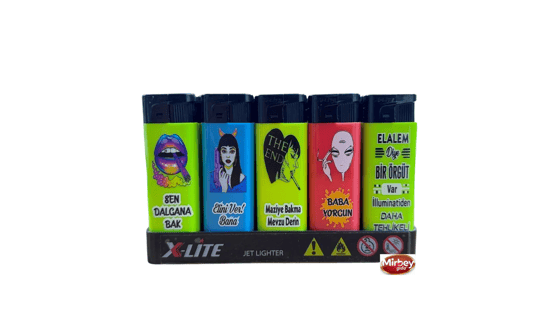 X-lite Baskılı Resimli Figürlü Çakmak *50 Pcs