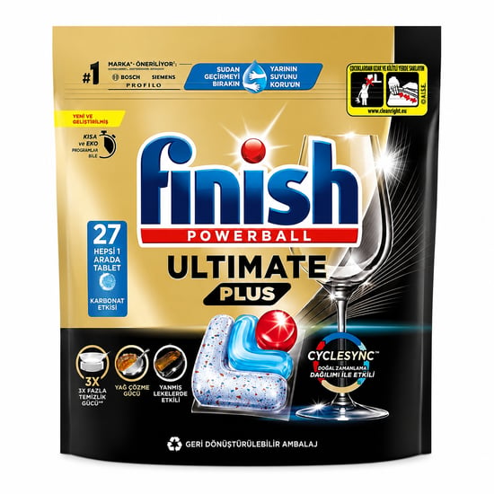 Finish Bulaşık Makinesi Deterjanı Ultımate Plus Tablet 27'li