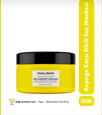 Maruderm Kepeğe Karşı Etkili Saç Maskesi 300 Ml