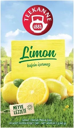 Teekanne 20lİ Süzen Poşet Çay Limon Meyve Lezzeti (kafeİn İçermez) 40gr