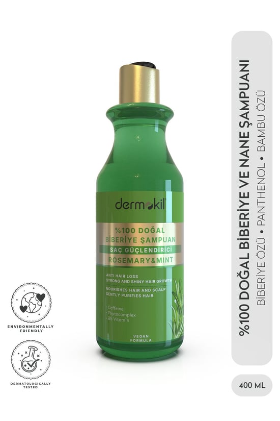 %100 Doğal Biberiye Saç Güçlendirici Şampuan 400 Ml