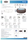 Lay-z-spa 6001s Dominica Smart Hydrojet Enerji Tasarruflu Şişme Spa Havuzu, Mobil Uygulama Kontrollü, 4-6 Kişilik