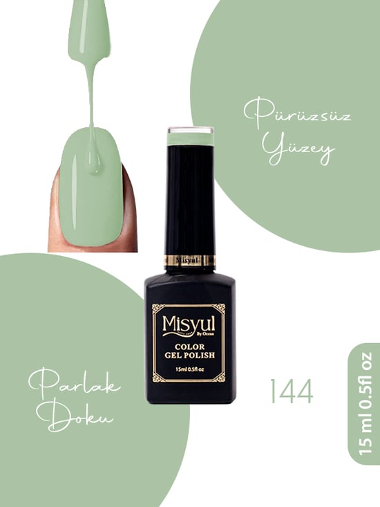 Misyul Uv Led Kalıcı Oje Nail Art 15 Ml 144