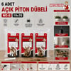 Medalyan Dl-26 ( 19x70 ) ( 6pcs ) Açık Piton Dübelli